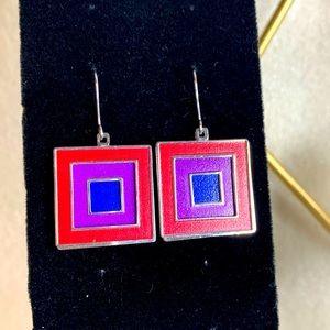 Color block earrings